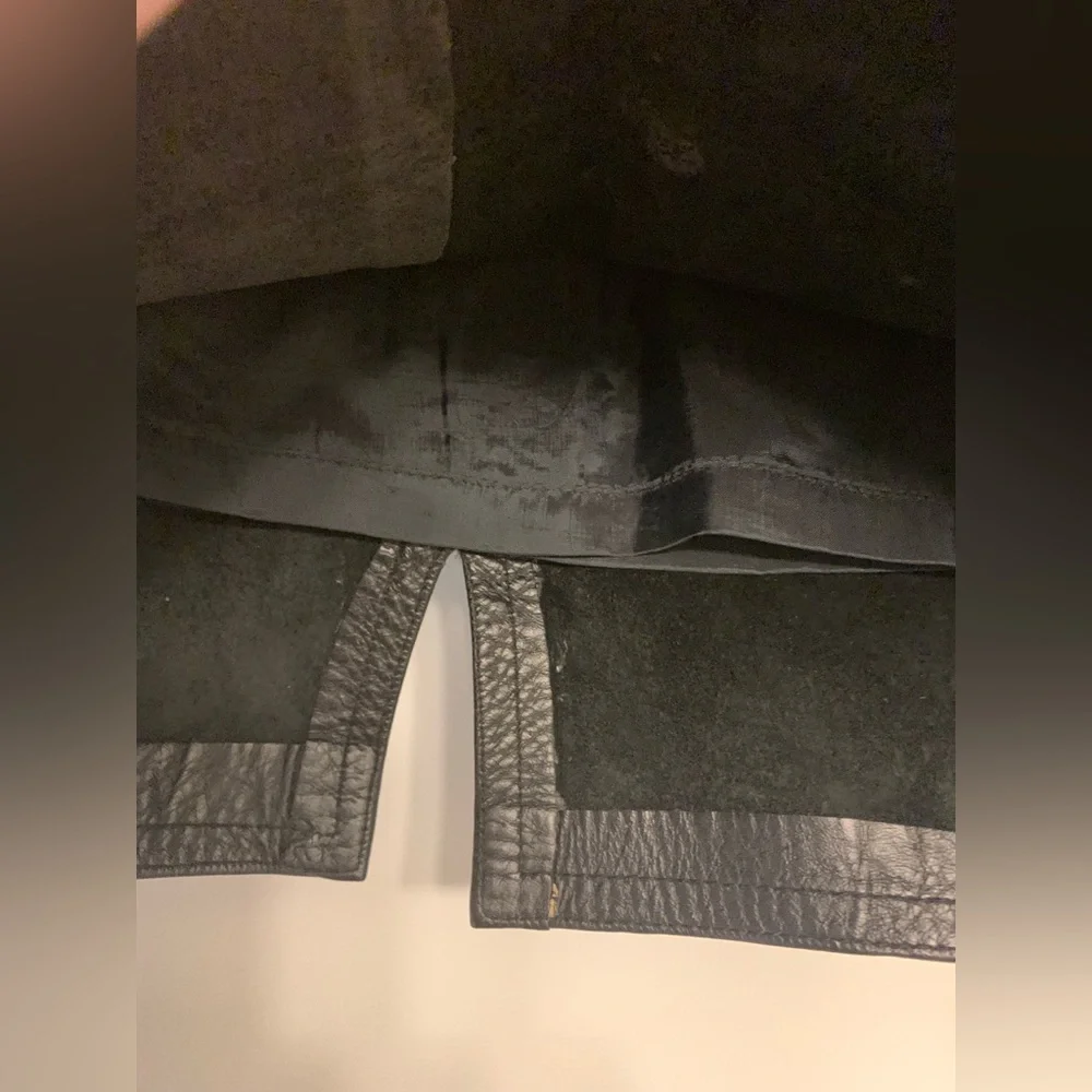 Vintage David Benjamin Collection Black Leather Skirt 🌴